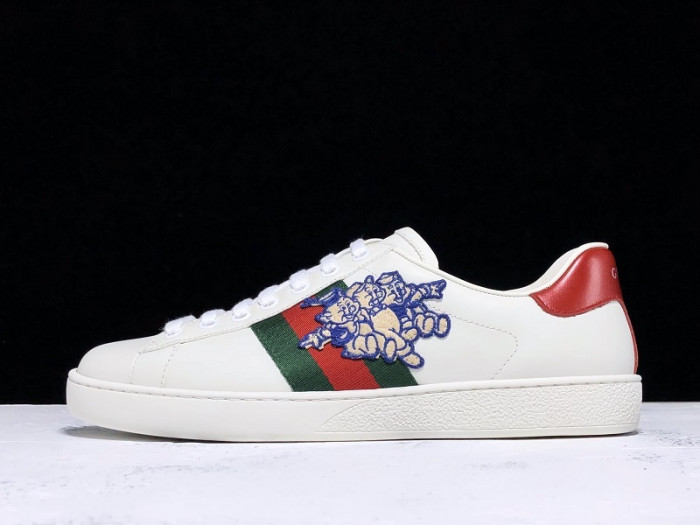 GUCC Ace Embroidered Low-Top Sneaker