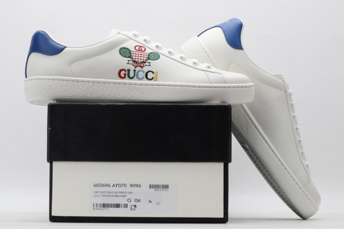 GUCC Ace Embroidered Low-Top Sneaker 603696 AY070 9096