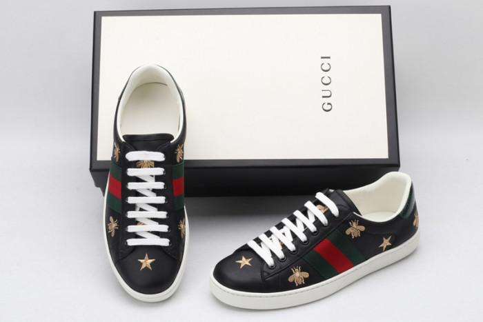 GUCC Ace Embroidered Low-Top Sneaker 386750 A38F0 1079