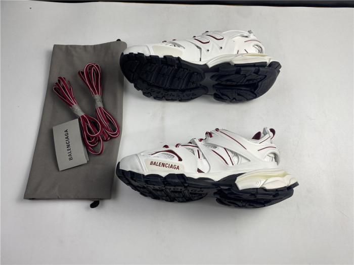 BLCG Track Trainer White And Burgundy 542436-W3AC1-2050