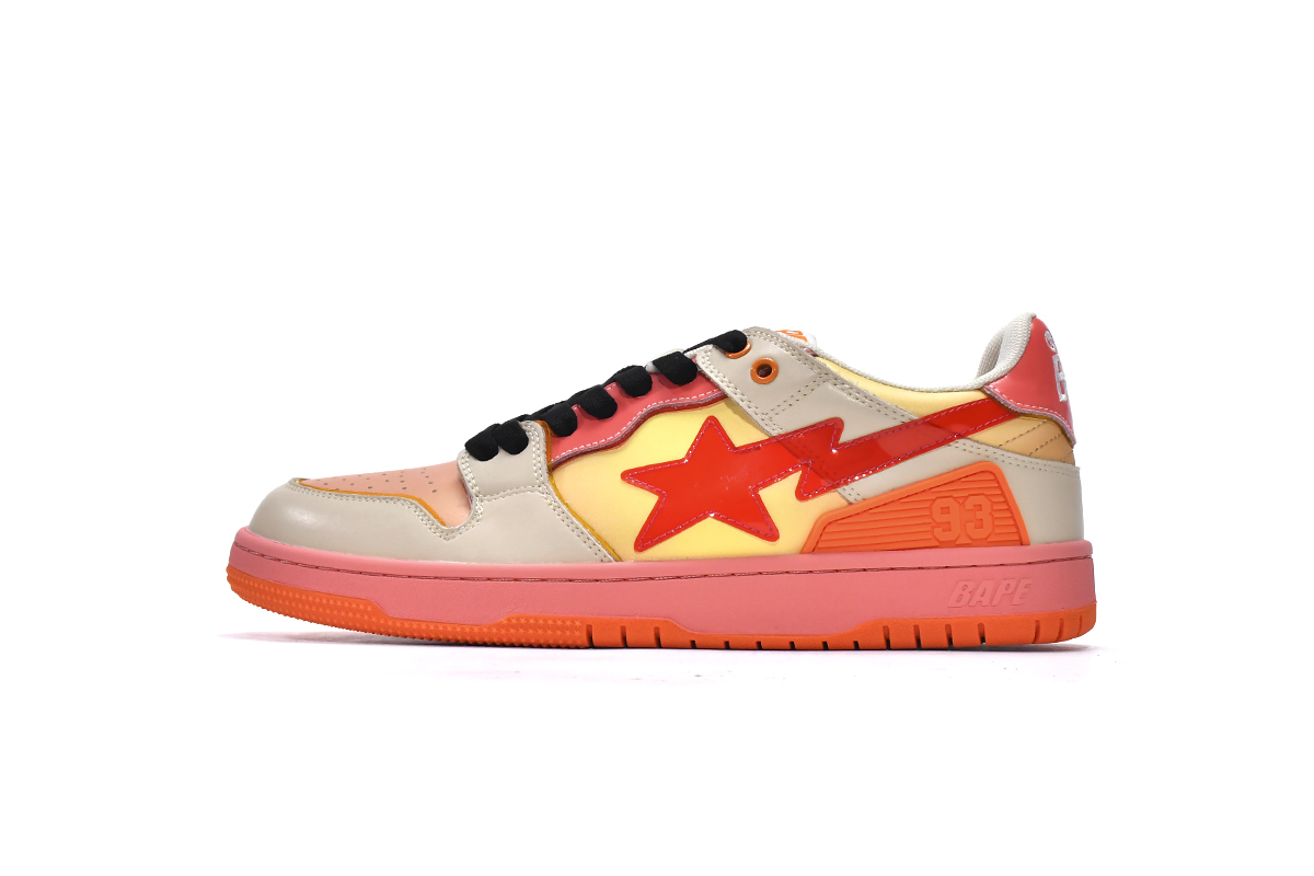 Bape Sk8 Sta Low Gradient orange