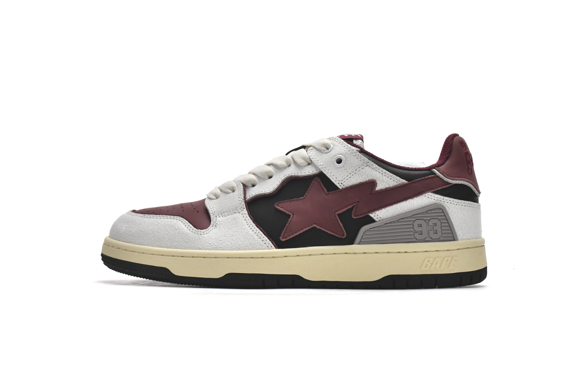 Bape Sk8 Sta Low Red Grey