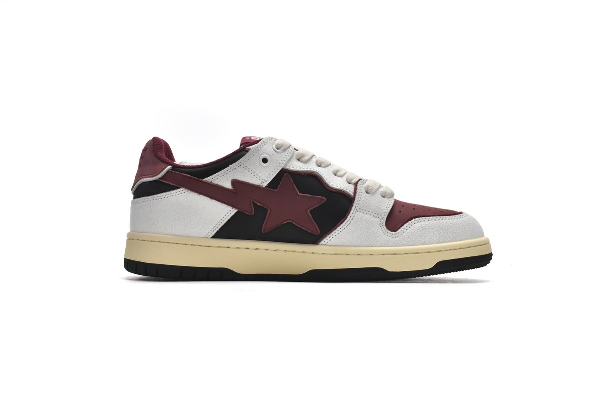 Bape Sk8 Sta Low Red Grey