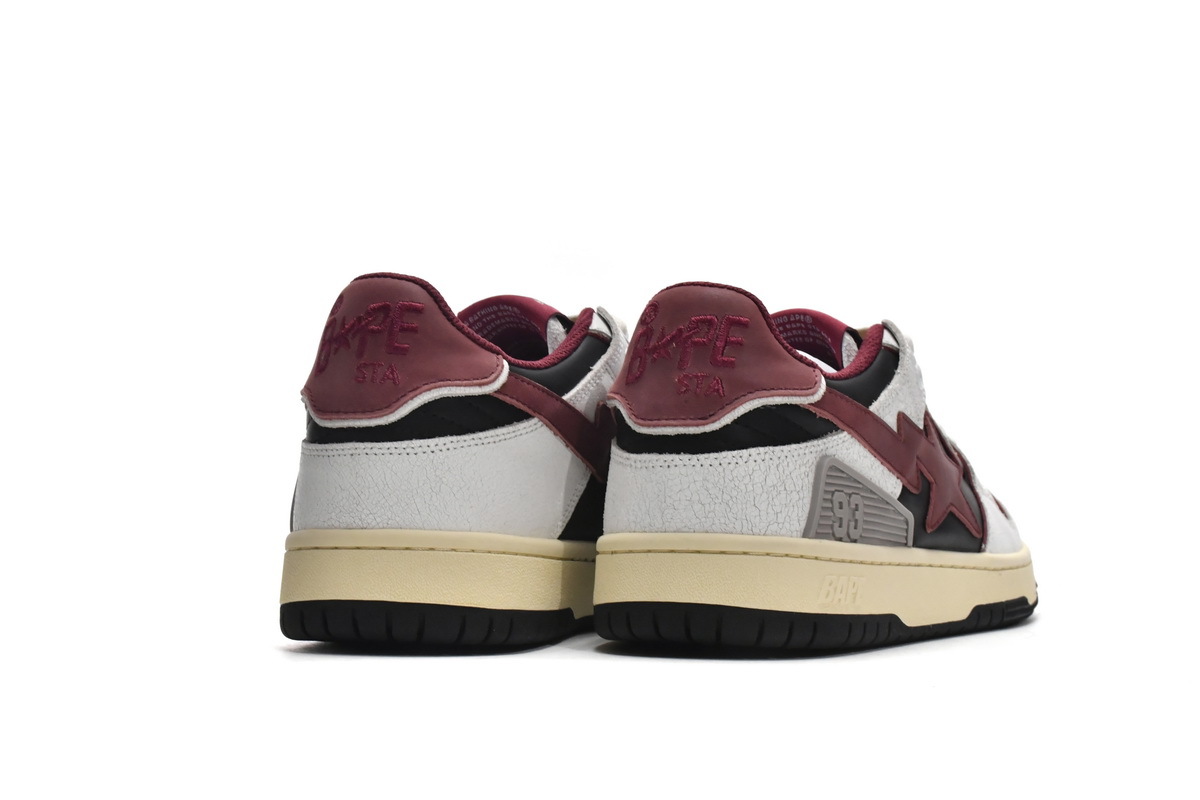 Bape Sk8 Sta Low Red Grey