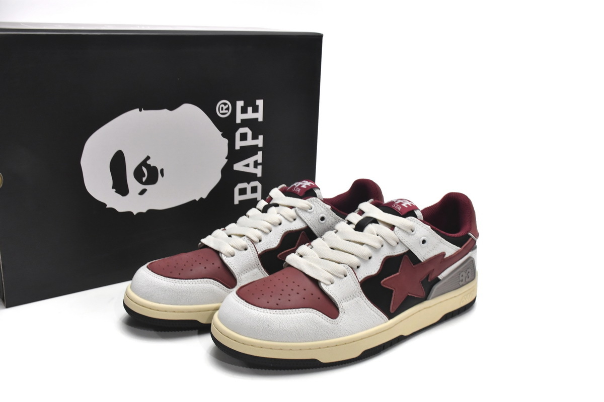 Bape Sk8 Sta Low Red Grey