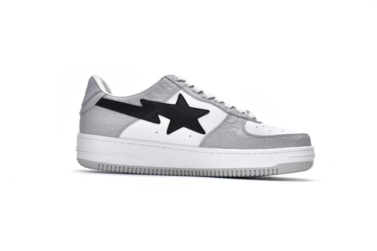 Bape Sk8 Sta Low White grey black