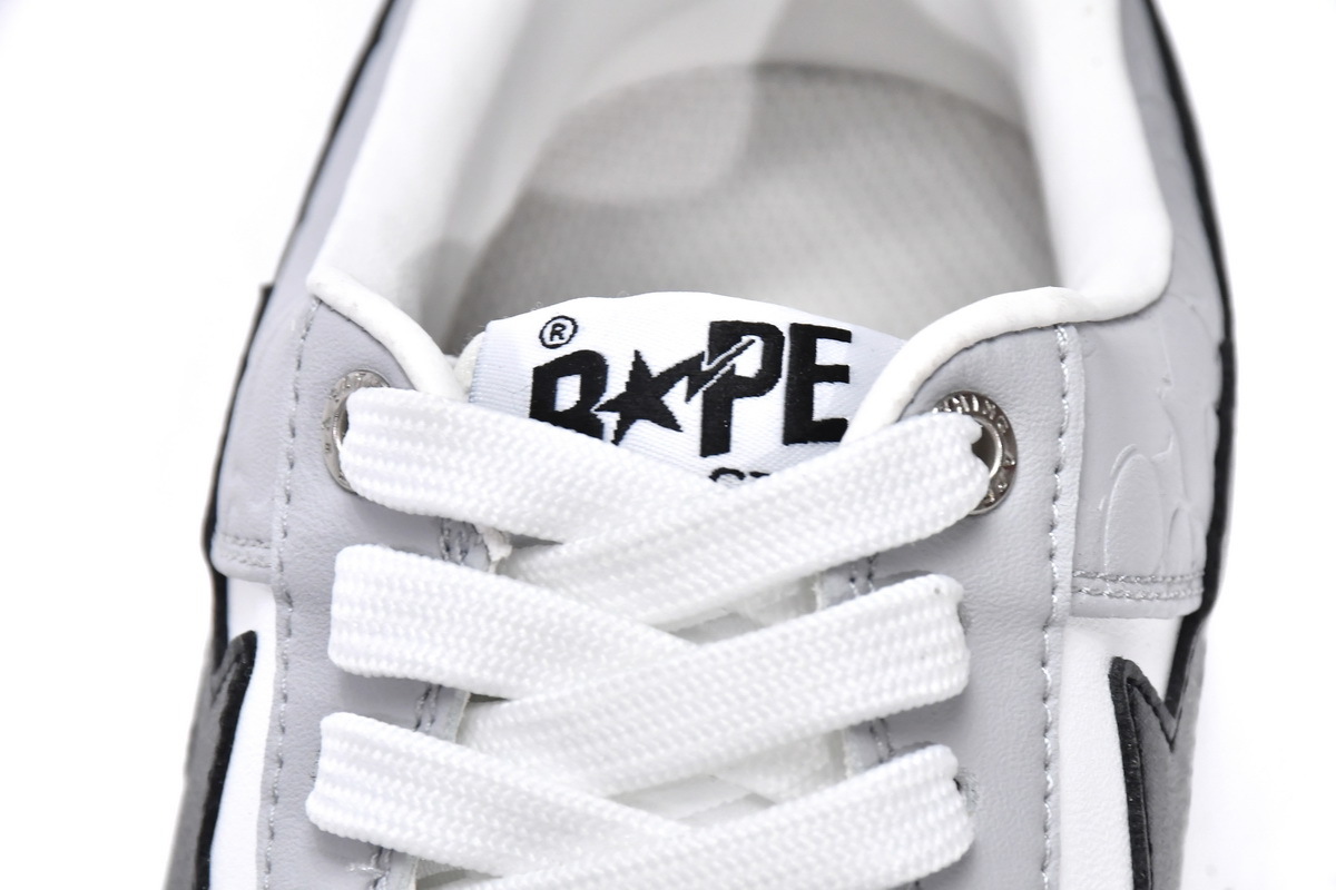 Bape Sk8 Sta Low White grey black