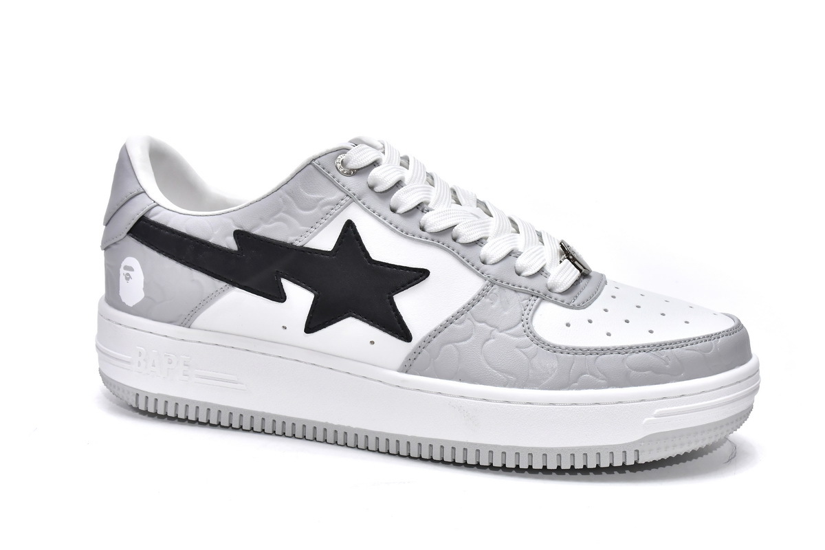 Bape Sk8 Sta Low White grey black