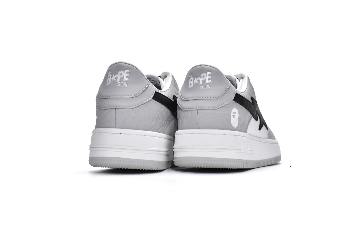 Bape Sk8 Sta Low White grey black