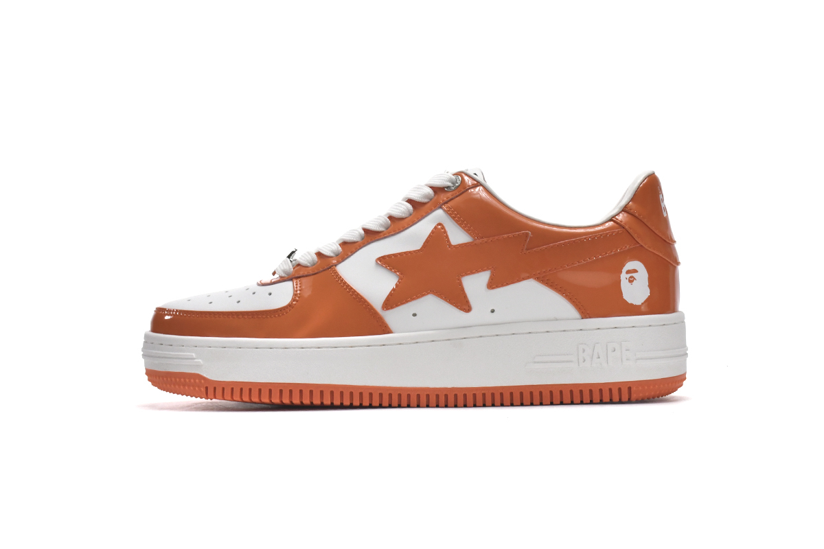 Bape Sk8 Sta Low White Orange