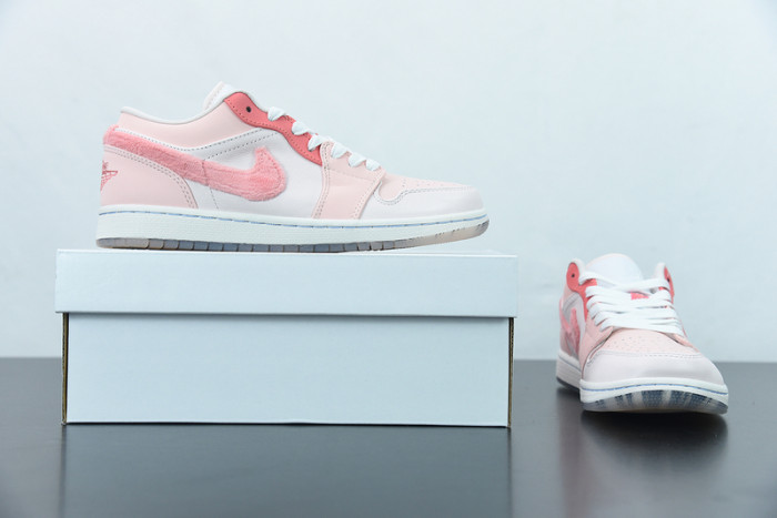 Air Jordan 1 Low White Pink Grey DM5443-666