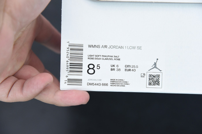 Air Jordan 1 Low White Pink Grey DM5443-666