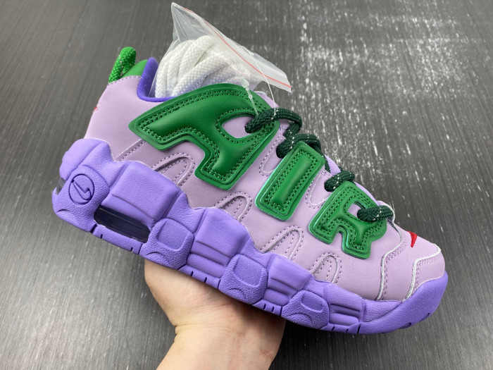 Detailed Look at the AMBUSH x Nike Air More Uptempo Low Lilac FB1299-500