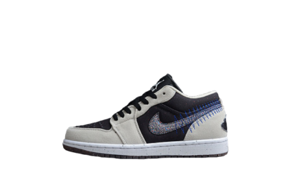 Jordan 1 Low Crater Black Grey DM4657-001