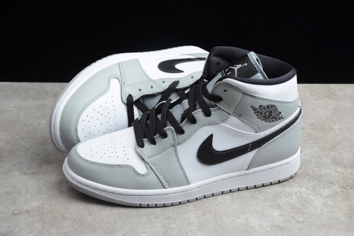 Jordan 1 Mid Light Smoke Grey – 554724-092