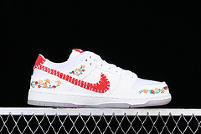 N7 x Nike SB Dunk Low  Opti Yellow and University Red FD6951-700