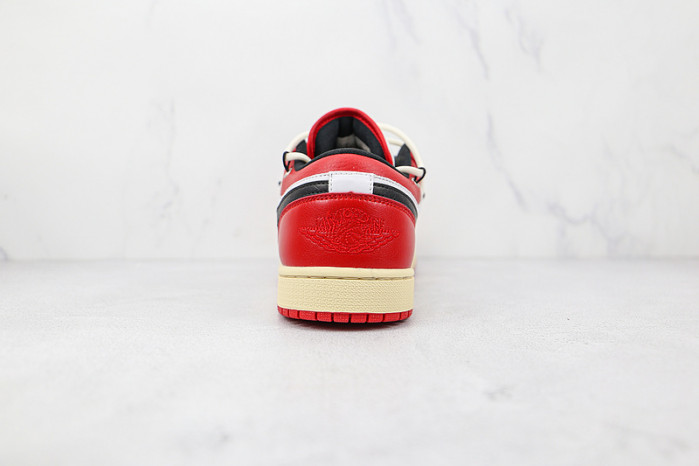 Air Jordan 1 Low White Univeristy Red 553558-118