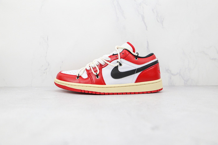 Air Jordan 1 Low White Univeristy Red 553558-118