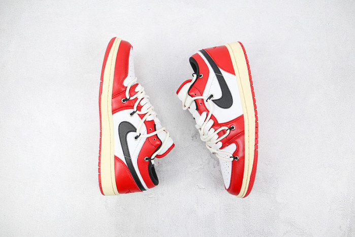 Air Jordan 1 Low White Univeristy Red 553558-118