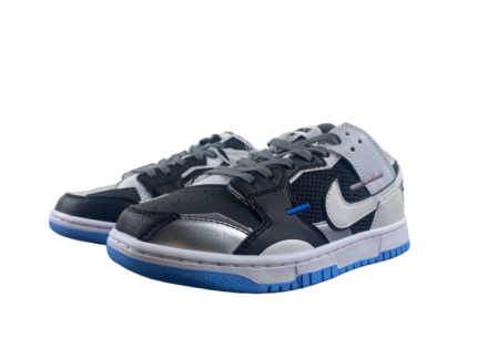 Nike Dunk Low Scrap Black Neutral Grey University Blue White DN5381-001