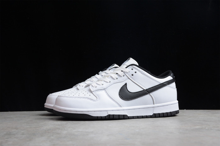 Nike SB Dunk Low White Black Running Shoes DD1503-113