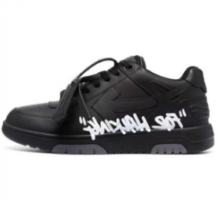 OFF-WHITE Out Of Office OOO Low Tops Black 20238311702