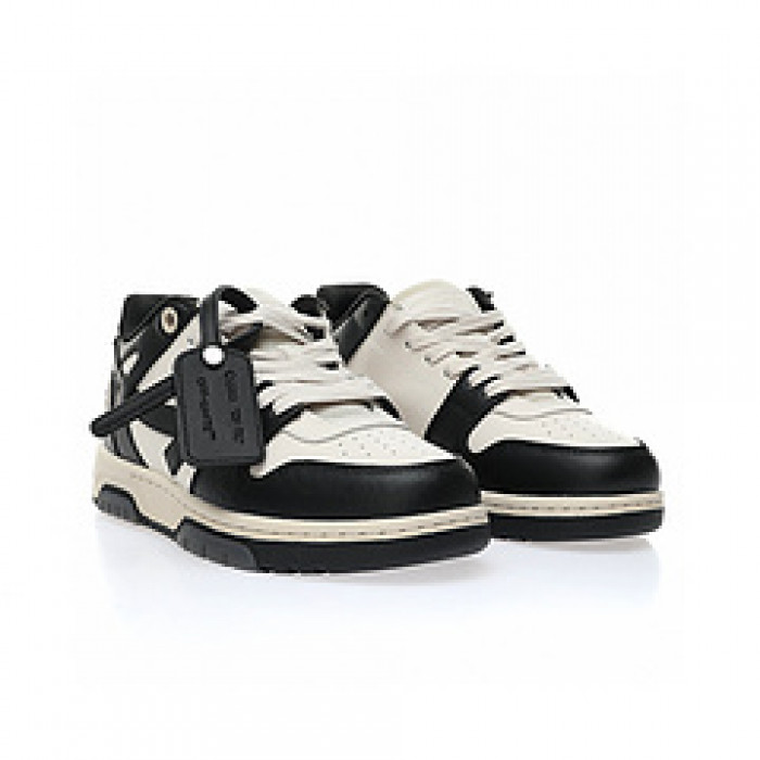 OFF-WHITE Out Of Office “OOO” Low Tops Black White