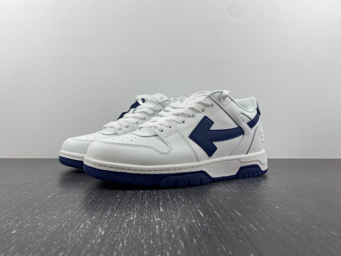 OFF-WHITE Out Of Office “OOO” Low Tops Dark Blue White EA001_0142