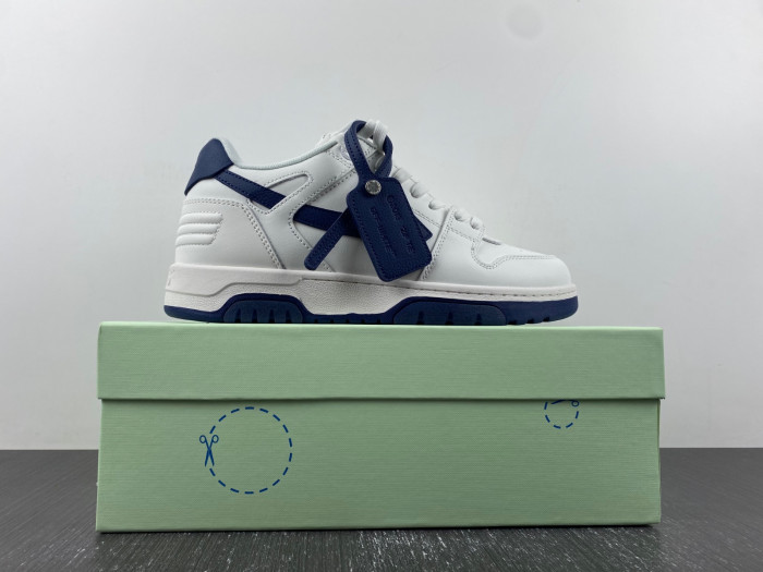 OFF-WHITE Out Of Office “OOO” Low Tops Dark Blue White EA001_0142