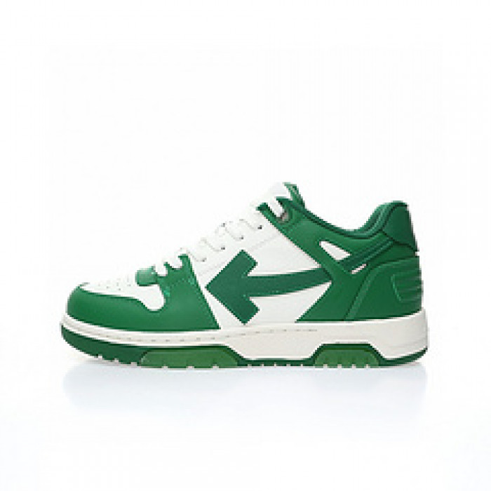 OFF-WHITE Out Of Office “OOO” Low Tops Green White 236121002